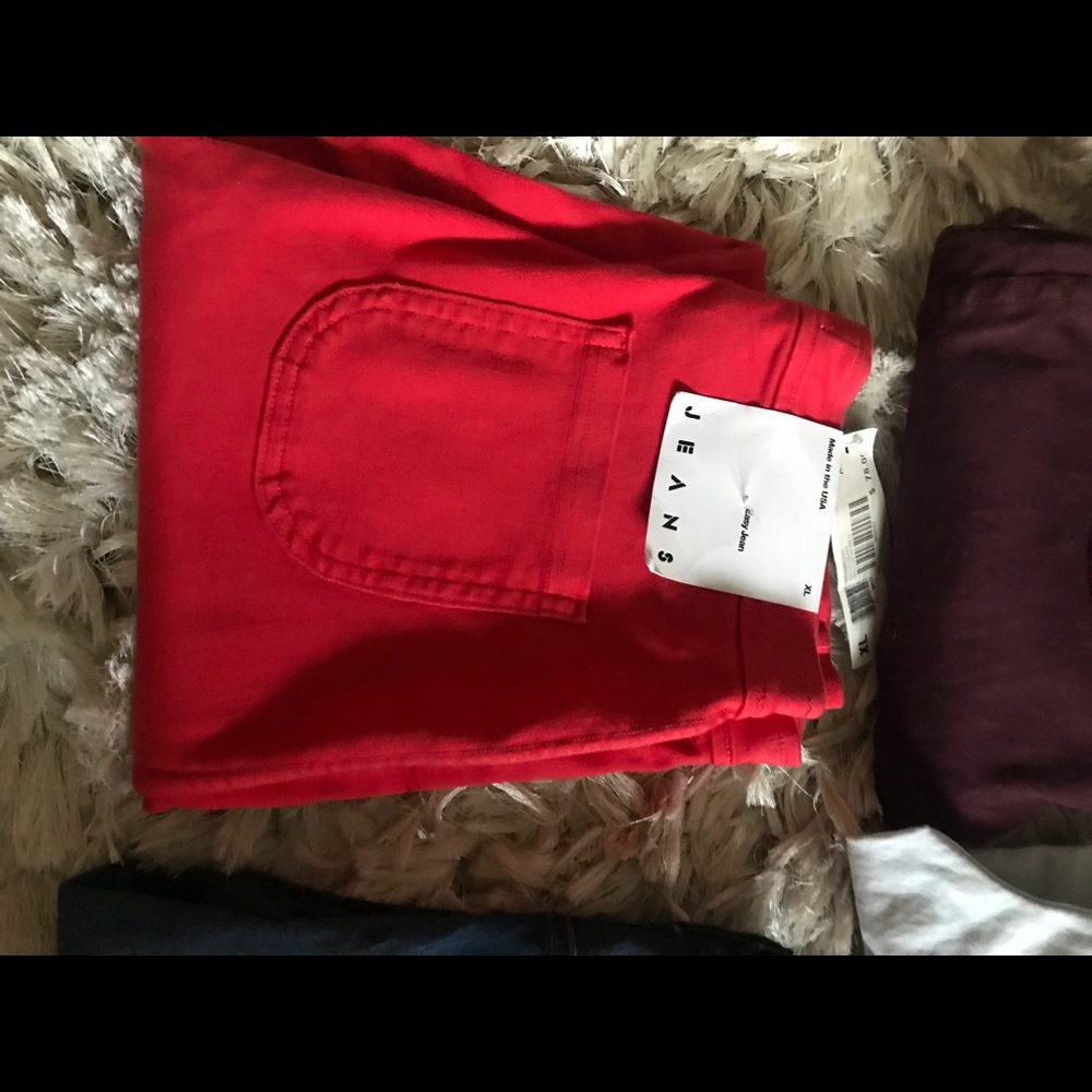 American Apparel Easy Jeans - Red